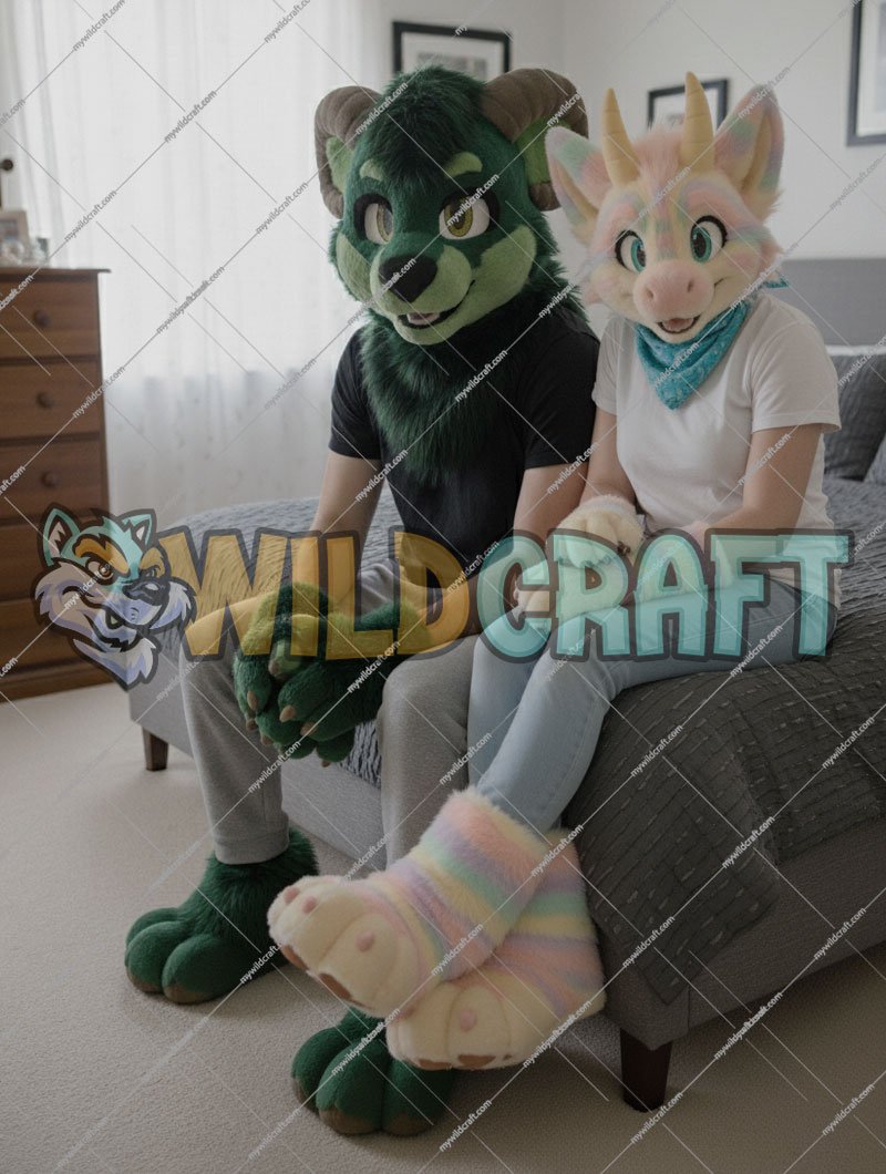 Gallery thumbnail 4: Cute Wild Hybrid Dragon Cat Plantigrade Partial Fursuit